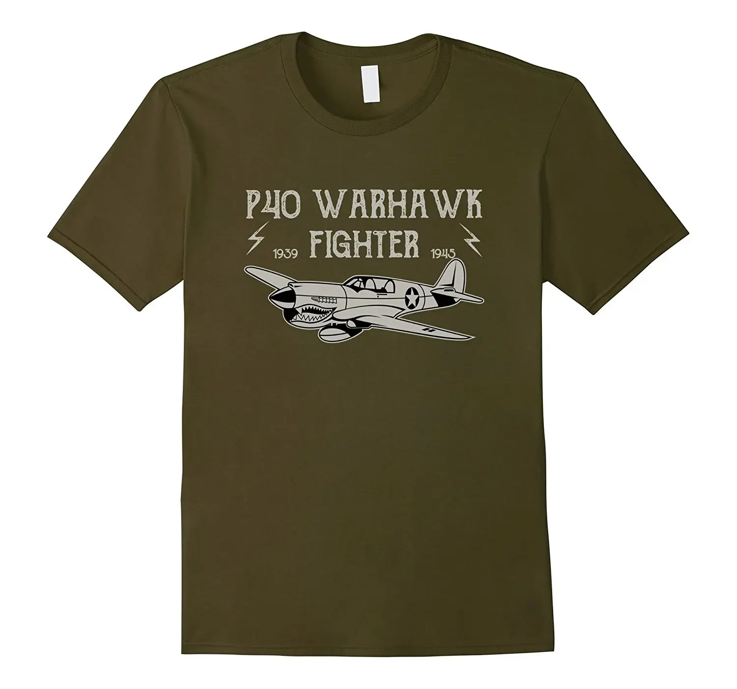 Лидер продаж 100% хлопок P-40 Warhawk Wwii футболка с самолетом летняя стильная на заказ