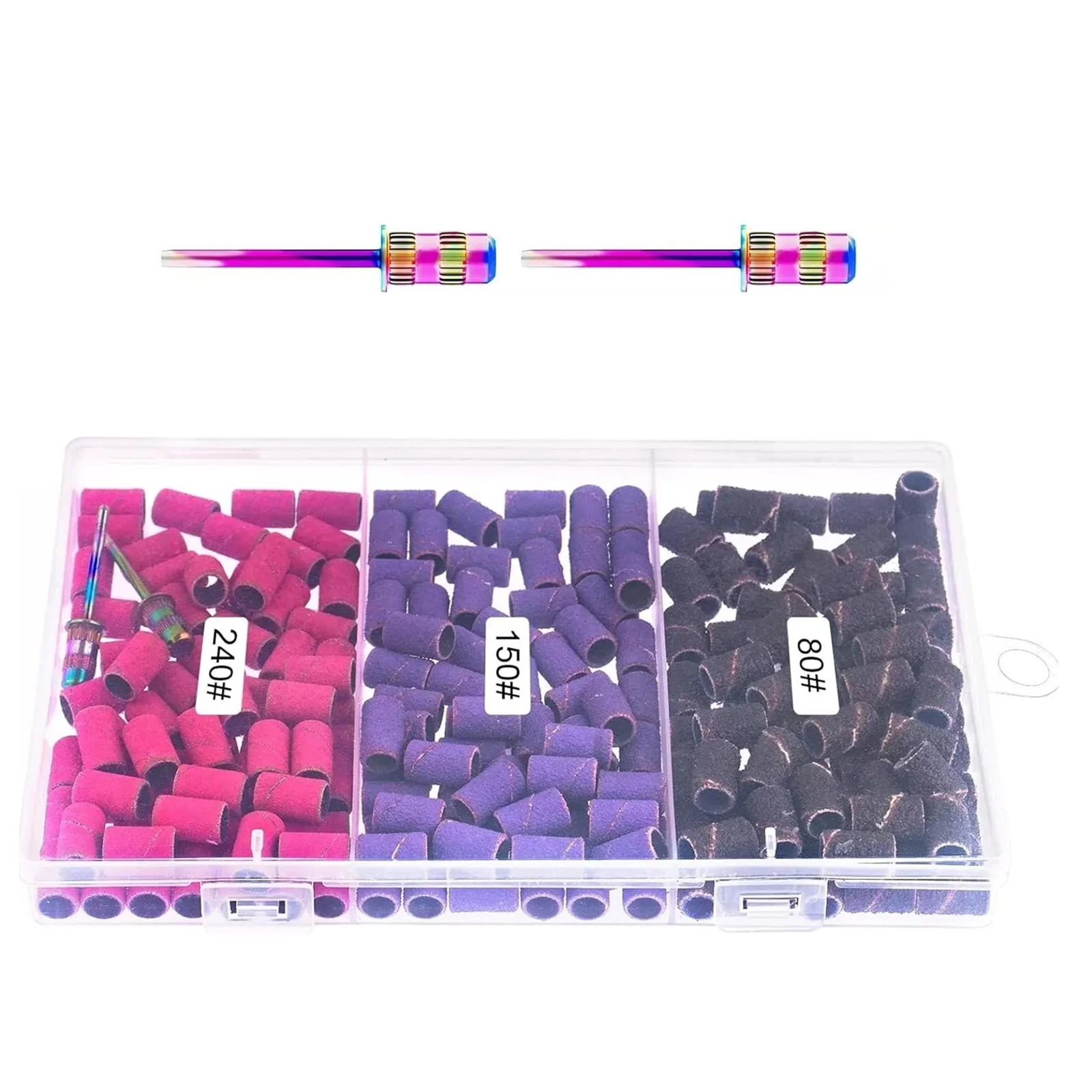 210 шт./лот шлифовальные ленты для ногтей сверла Аксессуары машинки маникюра