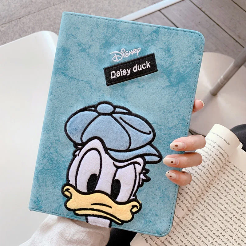 

Disney Donald Duck Embroidery Advanced iPad Air 2021 Case Air 4 Protective Case for iPad Pro Mini 6 10.2 inch 8th 9th Soft Cover