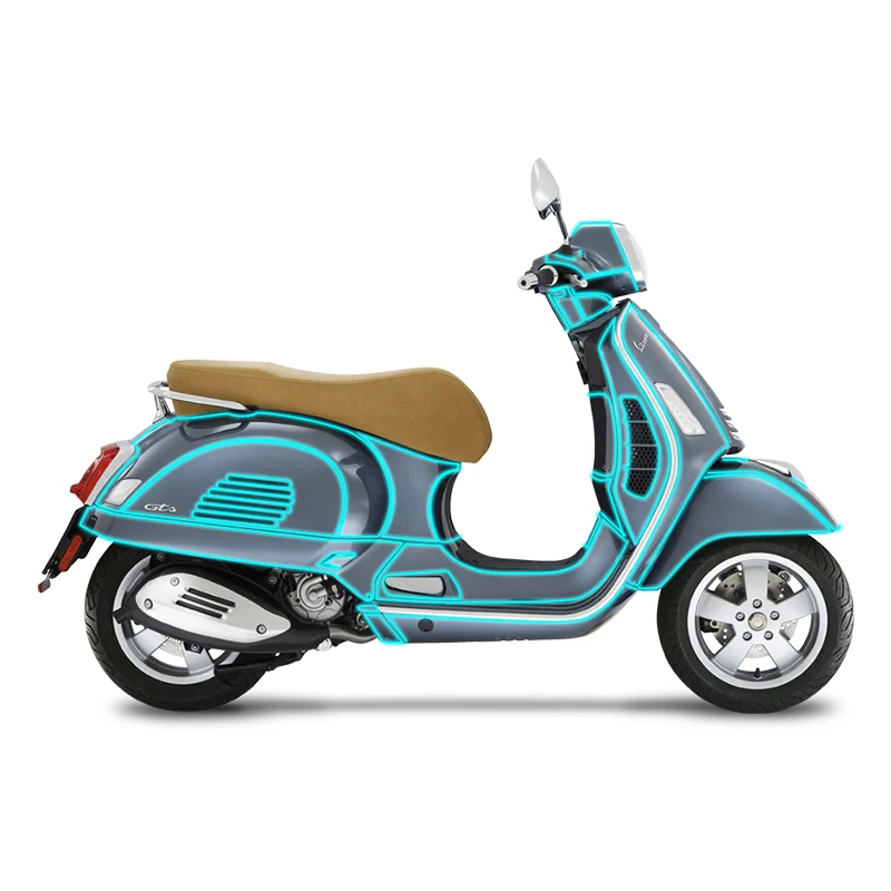 Прозрачная защитная пленка из ТПУ для мотоцикла VESPA GT300