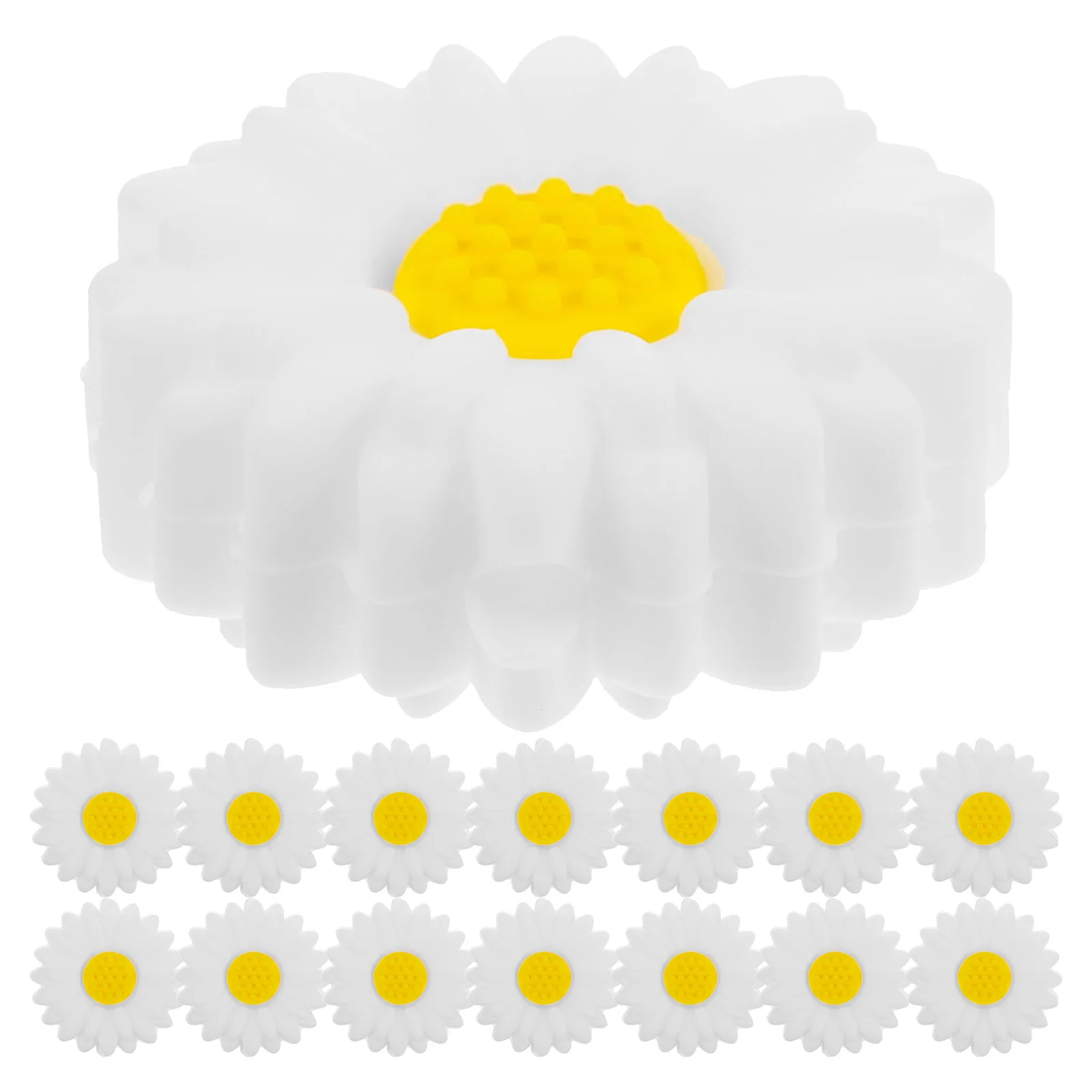 

15 шт., силиконовые бусины-Маргаритки