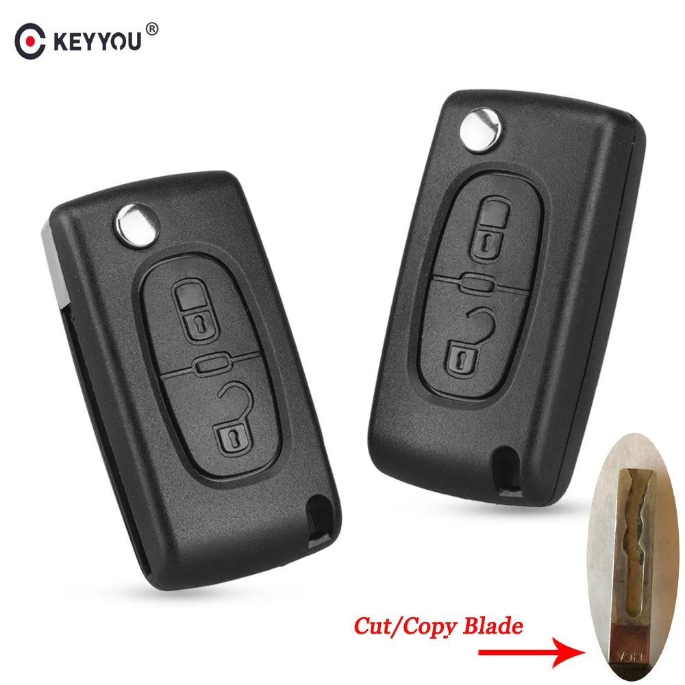 Брелок для дистанционного ключа KEYYOU чехол Peugeot 307 308 107 207 307S 407 607 режущая служба