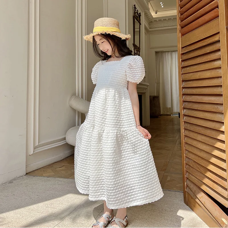 

Новинка лета 2022, платье принцессы для девочек, детская элегантная праздвечерние чная одежда, детские длинные стильные милые платья A008