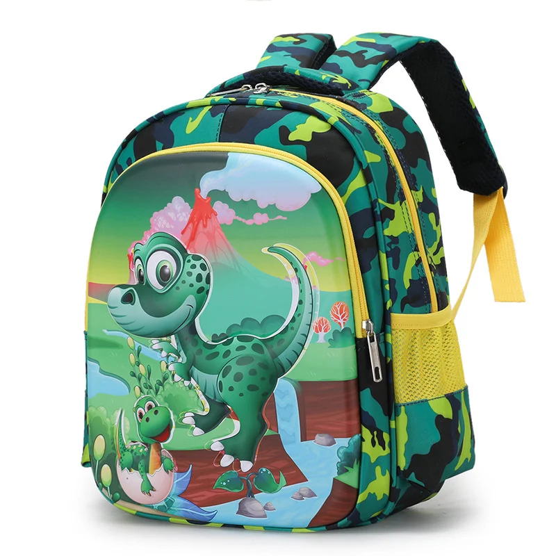 Детский Школьный рюкзак с мультипликационным рисунком динозавра для мальчиков и девочек, школьные сумки для детского сада и дошкольного во...