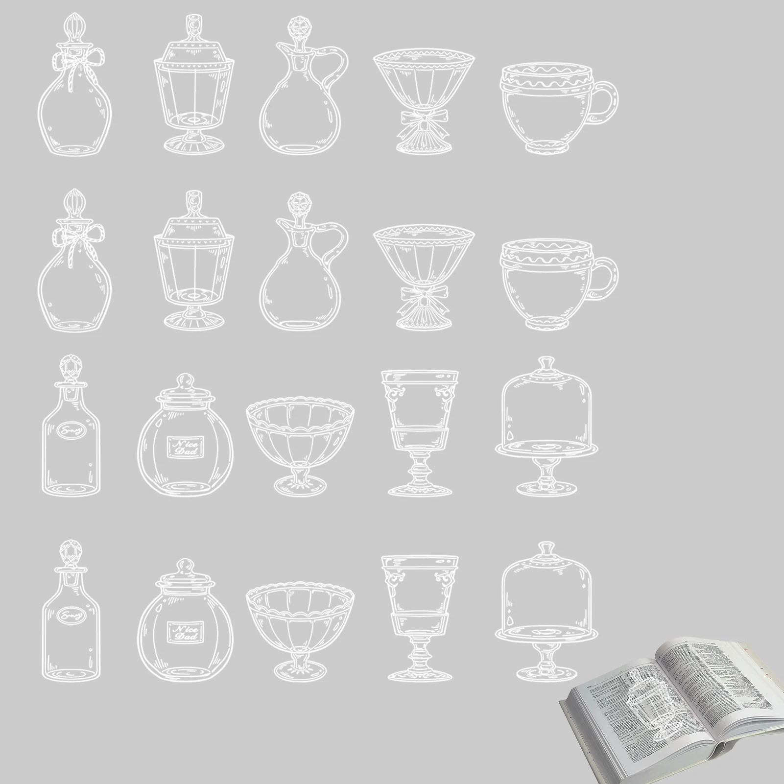 

Прозрачные высушенные цветочные закладки для книг, прозрачные цветочные закладки для страниц, ручная работа, цветочные закладки для детей, ...