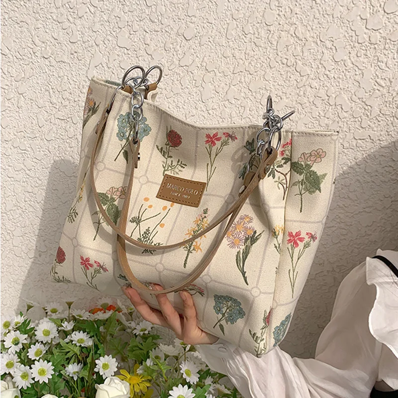 High-capacity Commuter Tote Bag New Summer Shoulder Handbag Casual Portable Travel Multi-functional Storage Fashion All-match