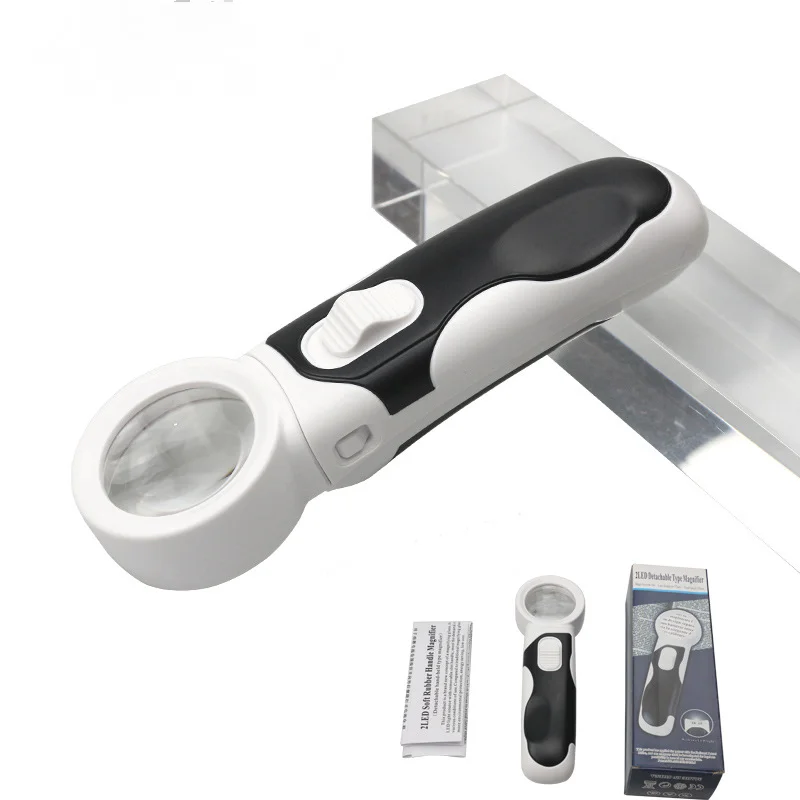 

Ручное Двухслойное ювелирное изделие для пожилых людей с подсветкой и старинной оценкой, 16х увеличительное стекло