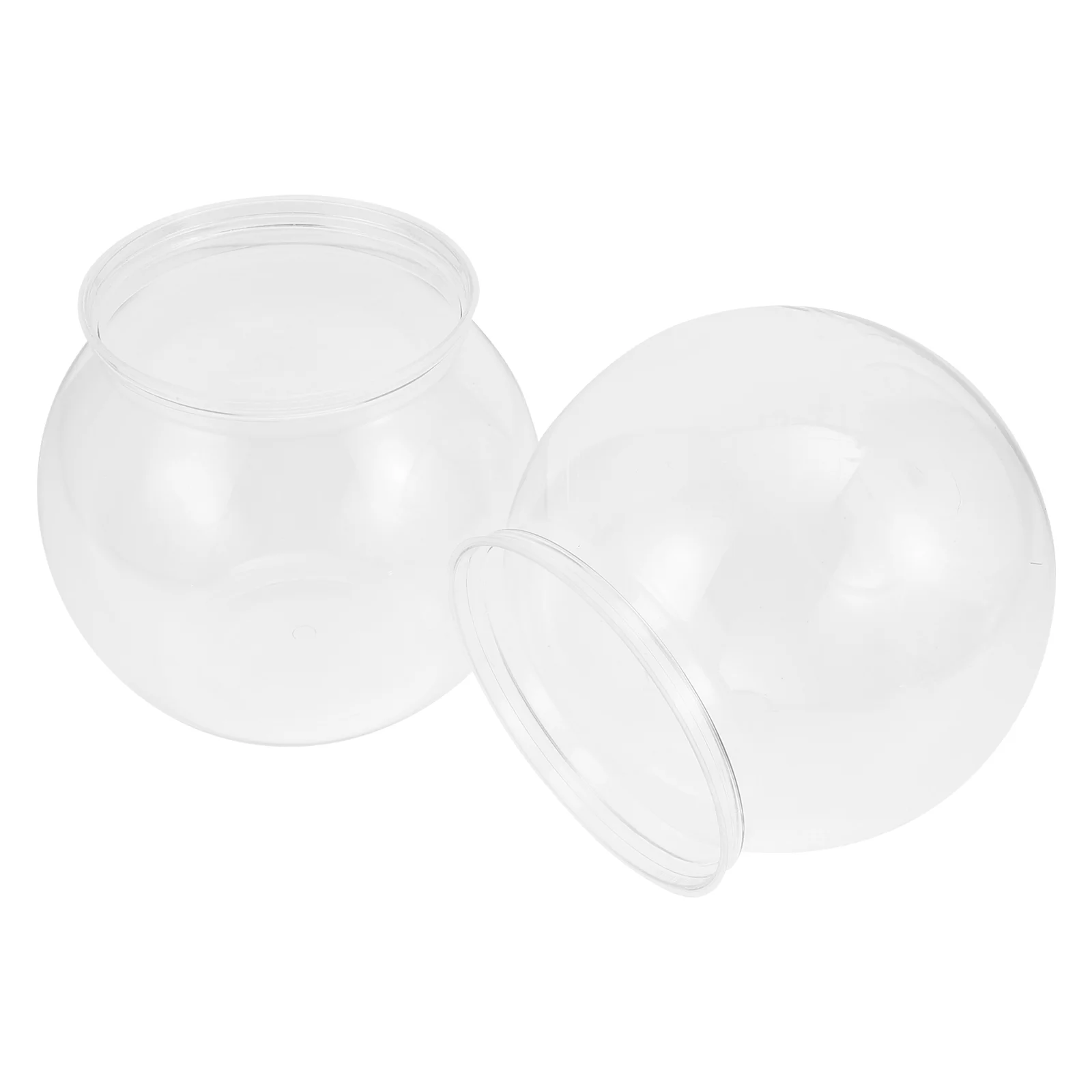 

2pcs Tanks Transparent Fish Tanks Mini Fish Tanks Fish Feeding Accessories Small Fish Tanks for Home Decor Fish