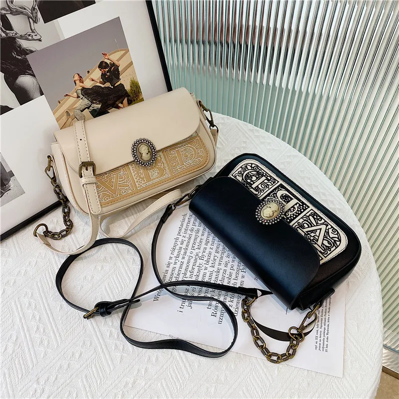 

Новинка 2023, модная сумка через плечо, женская маленькая сумочка на цепочке, Женская Роскошная Сумка через плечо