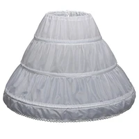 girls petticoats for flower girl dresses 3 hoops length underskirt crinoline wedding accessories for children