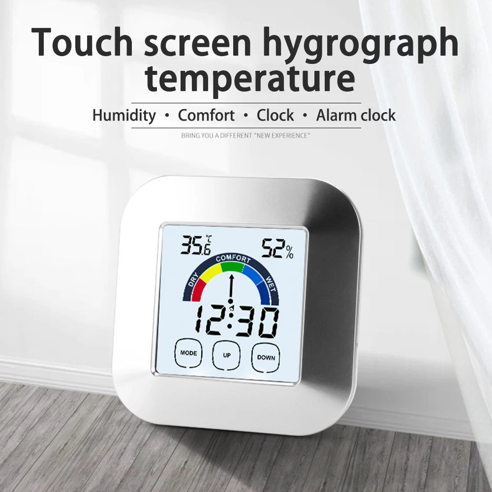 

LCD Digital Thermometer Hygrometer Indoor Weather Station For Home Temperature And Humidity Sensor Clock