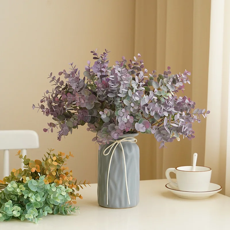 Искусственные растения эвкалипт букет для дома свадебное украшение зеленый