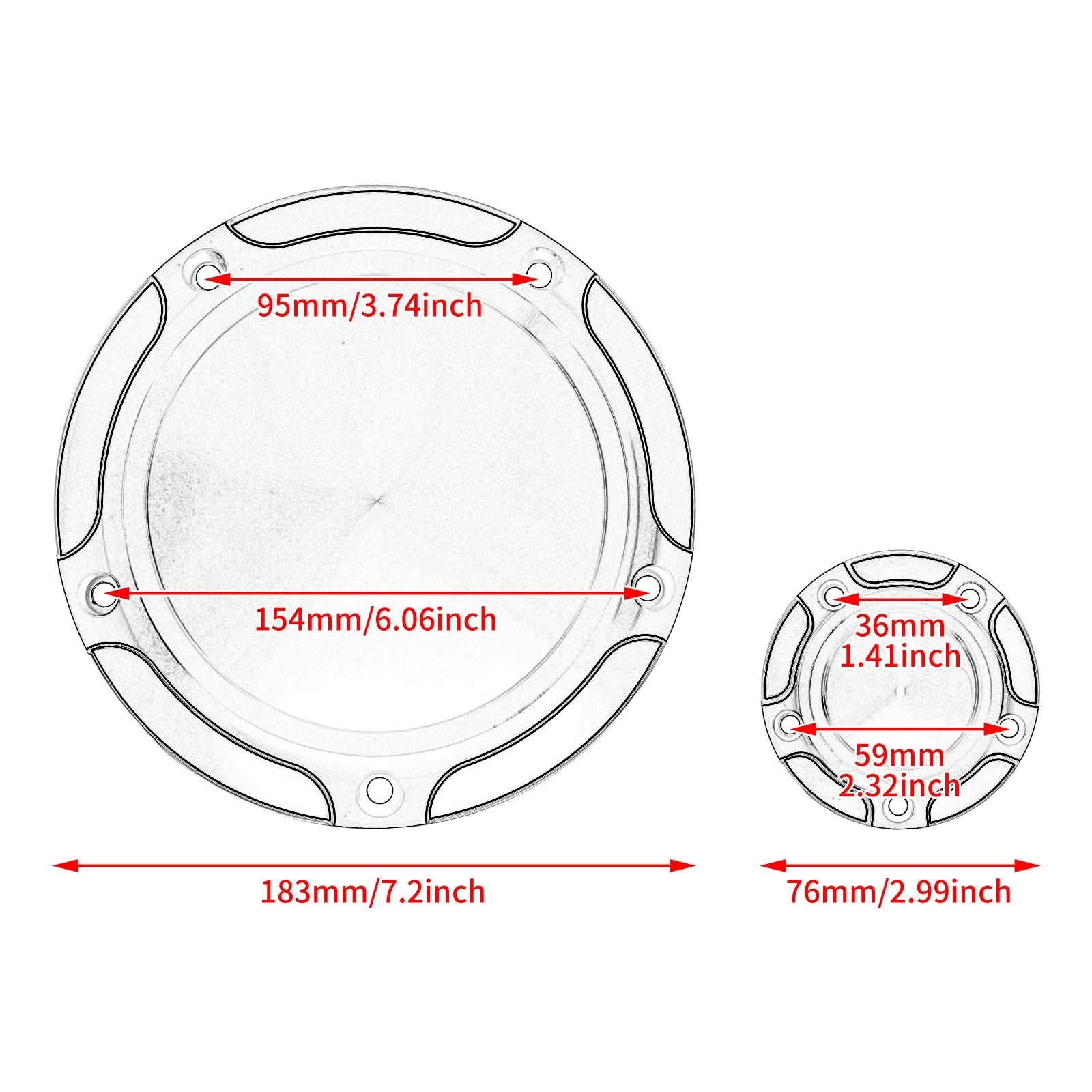 Крышка таймера для мотоцикла CNC Derby крышка двигателя с 5 отверстиями Harley Touring Street