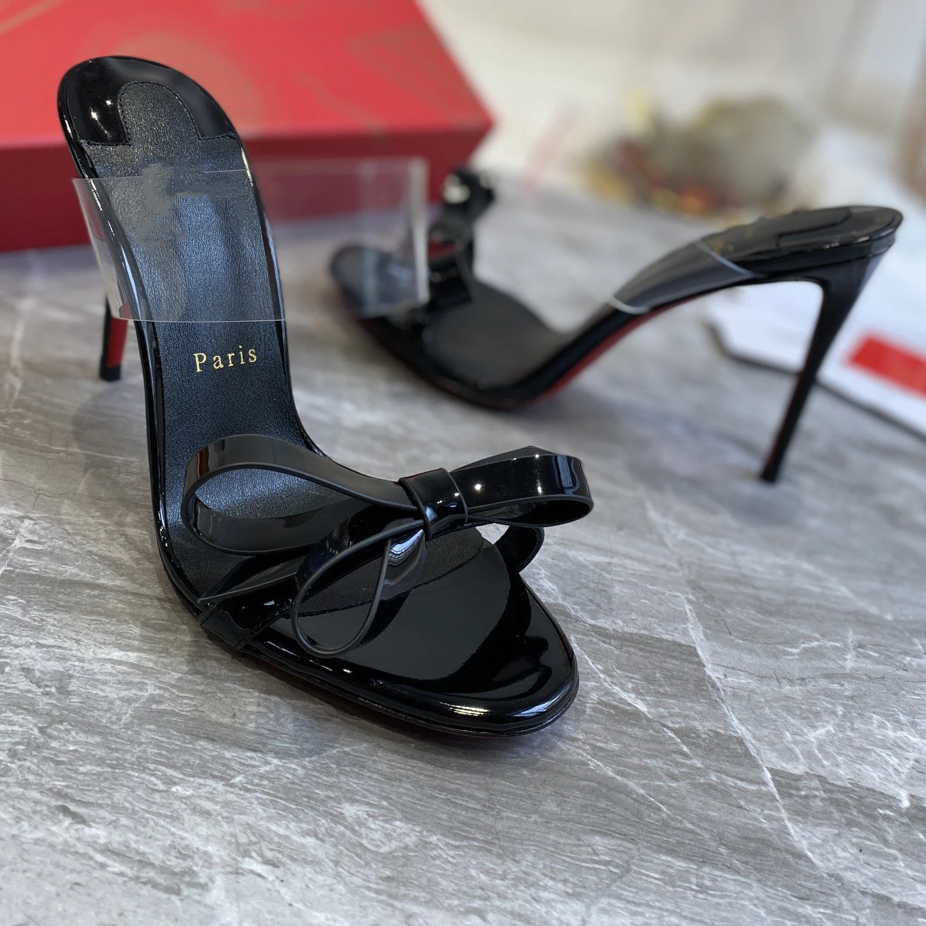 

Top Quality Red Sole Womens High Heels 0-12cm Shoes Leather Designer Retro Miss Sandals Luxury Fashion Brand Lady Slippers 1172