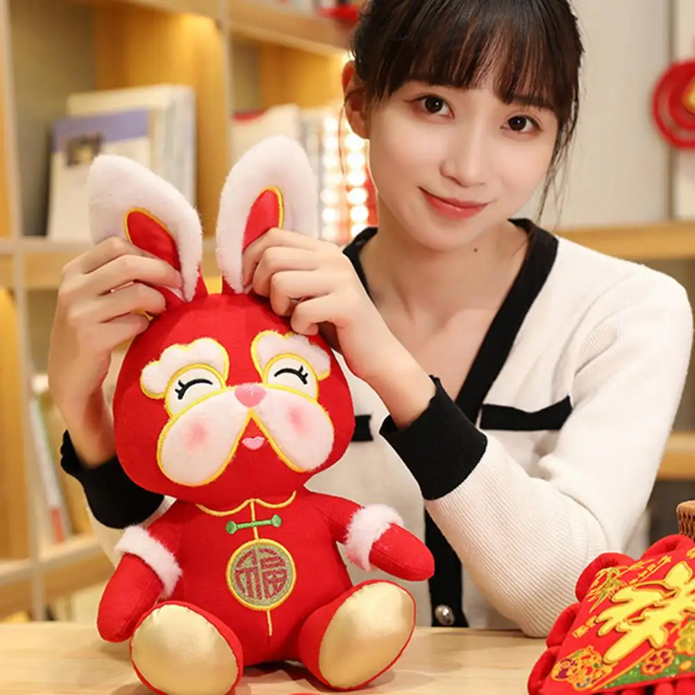 

Женская талисман 20/25/30 см, стильные плюши, уютное прикосновение, 2023, новогодняя талисман, кукла, набивное животное, Новогодний подарок