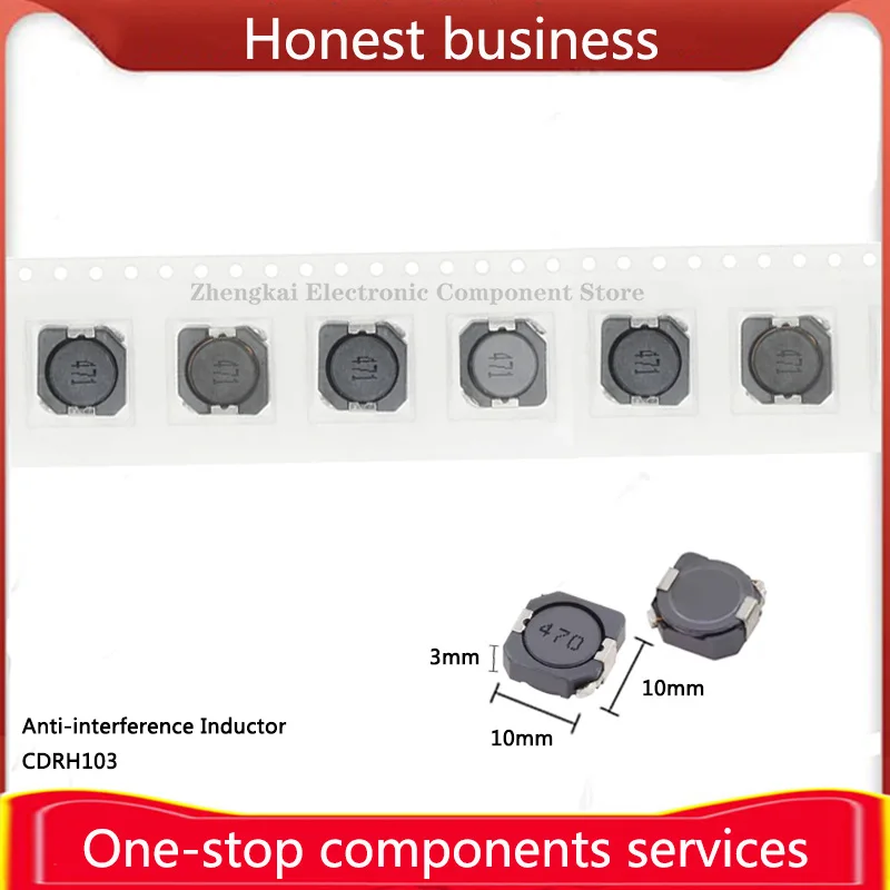 1 шт. индуктор питания CDRH103 защита от помех 22 мкГн 220 47 470 68 680 101 331 10*10*3 мм 103R