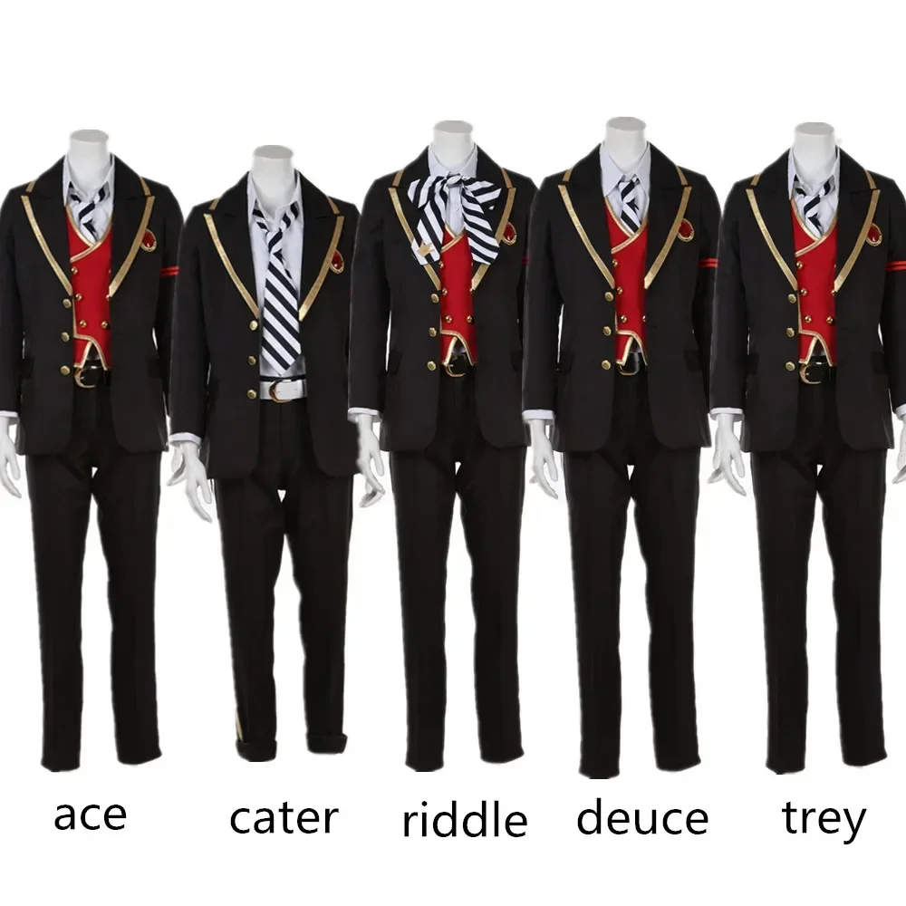 Игра Twisted-Wonderland Cater Ace Deuce Riddle Trey униформа костюм для косплея