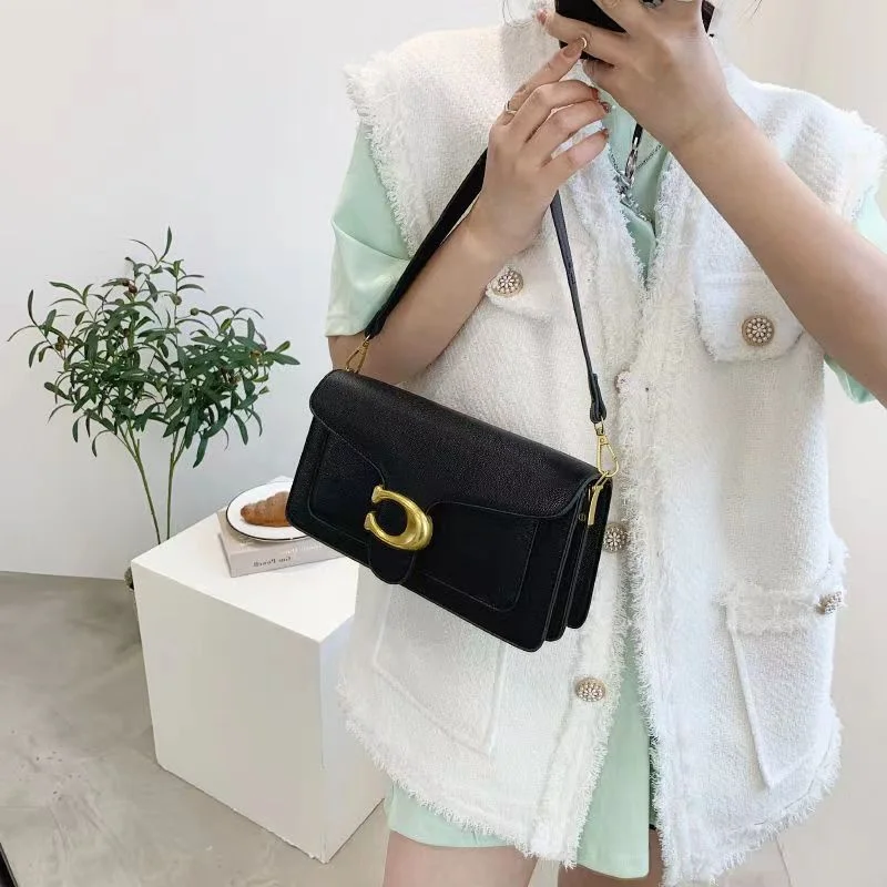 Fashion Designer Shoulder Bags For Women Casual Crossbody Bags For Women Pu Leather Solid Color Simple Handbags Women'S Bag