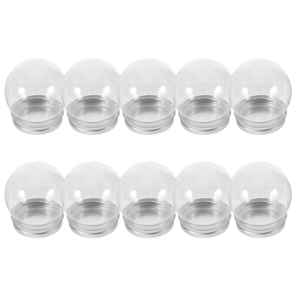 

150/270ml DIY Snow Globe Clear Plastic Water Globe Making Prop With Screw Off Cap Christmas Decoartion