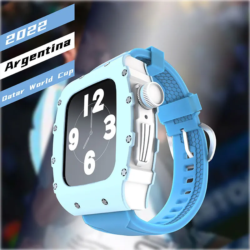 

Ремешок резиновый для Apple Watch Band 8 7 45 мм iWatch Series 7 6 5 4 SE 44 мм