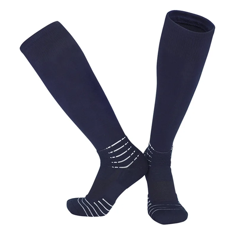 Actual Combat High Football Basketballsocks Men Women Thick Towels Movement Stockings Pure Color non-slip Stockings Soccer Socks