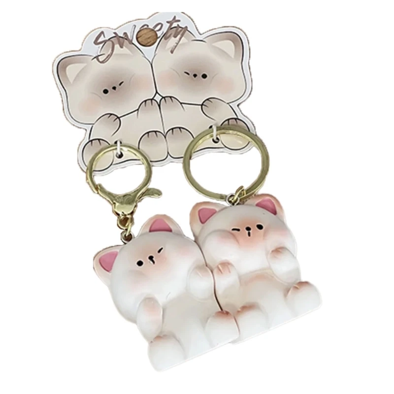 Одинаковые брелки для него и нее элегантные магнитные пара родственной души