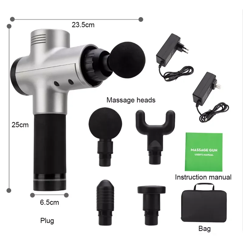 

NEW2023 High Power Muscle Massage Gun Fascia Deep Tissue Massager Neck Body Back Relaxation Pain Relief Fitness Relax