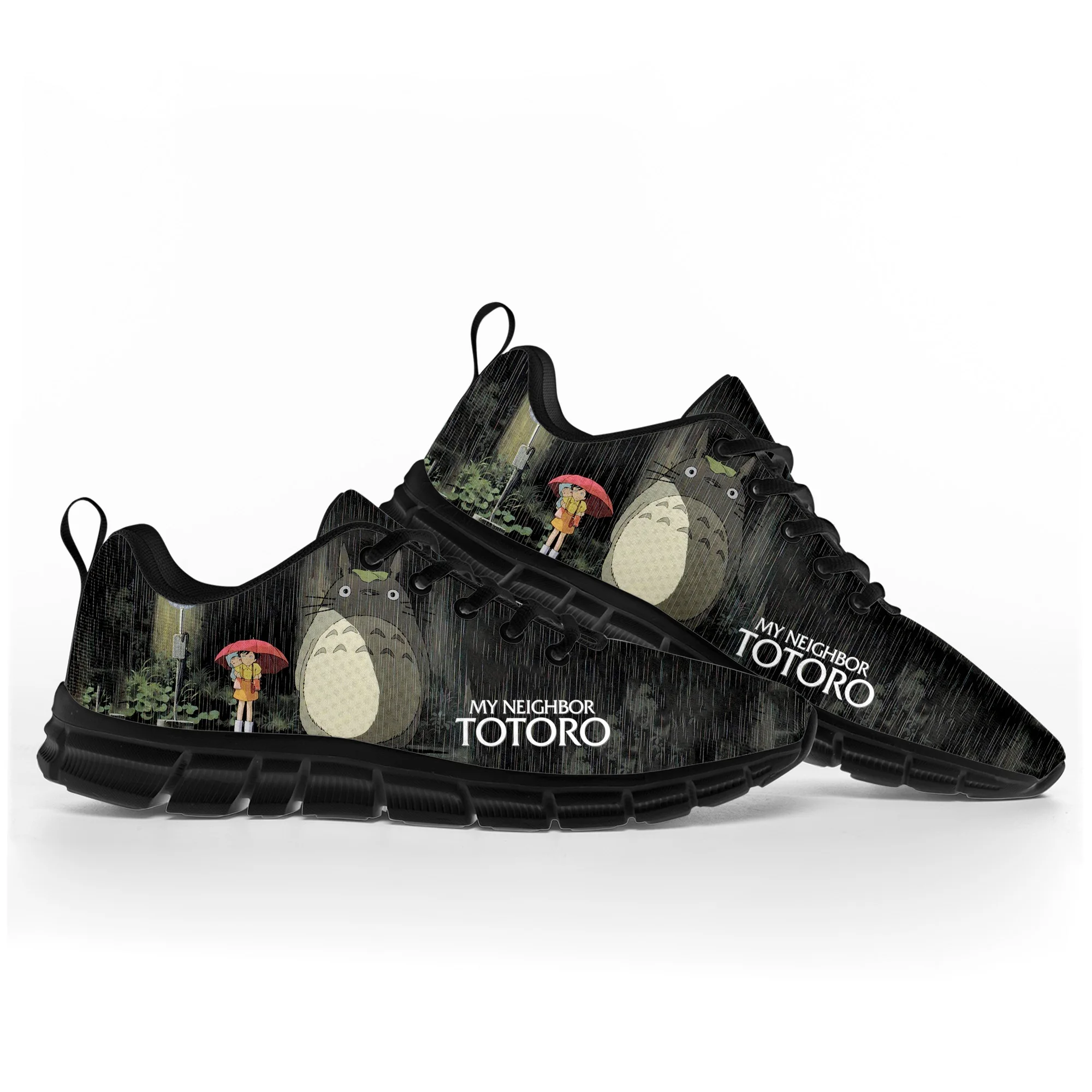 

My Neighbor Totoro Cute Sports Shoes Mens Womens Teenager Kids Children Sneakers Custom High Quality Couple Black Casual Shoe
