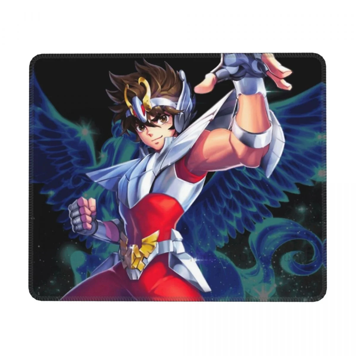 

Коврик для мыши Saint Seiya, Настольный коврик для компьютерных игр с клавиатурой, персонализированный резиновый нескользящий моющийся