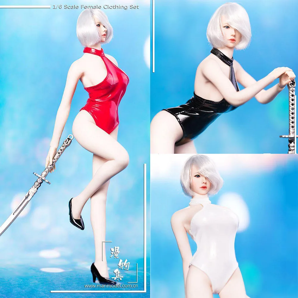 

Соблазнительный женский купальник MM06 в масштабе 1/6, модель 2B Sister NieR: автоматический комбинезон с лямкой на шее и открытой спиной для тела 12 д...