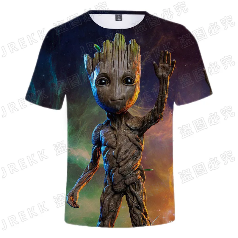 

Новинка лета 2022, футболка с 3D принтом грута супергероя для мужчин, женщин, детей, крутые футболки, топы, уличная одежда, крутые футболки для м...