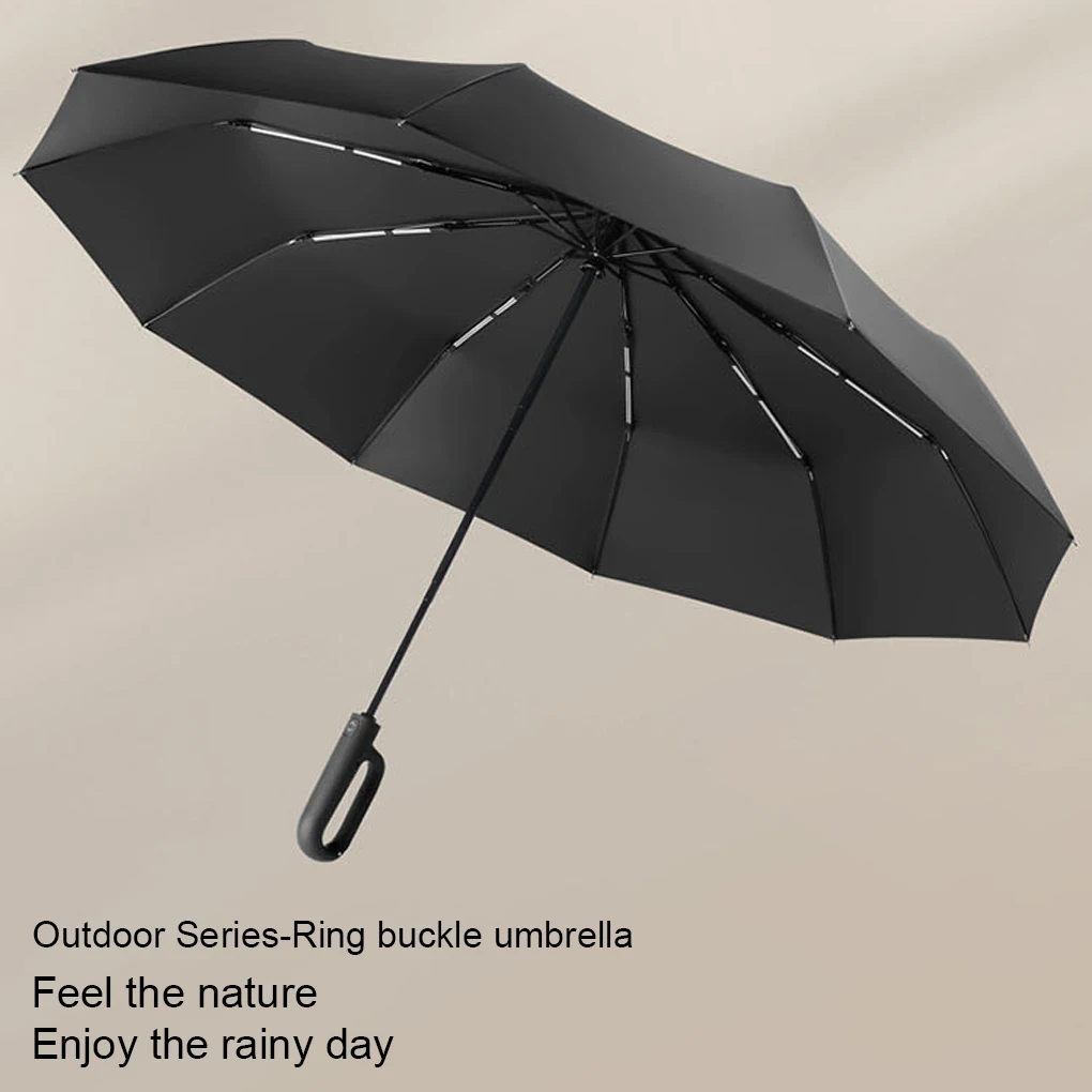 

Windproof Large Umbrella For Men 10 Ribs Fully Automatic Umbrella Heavy Rain Outdoor Travel 125CM Umbrellas Business Parasol