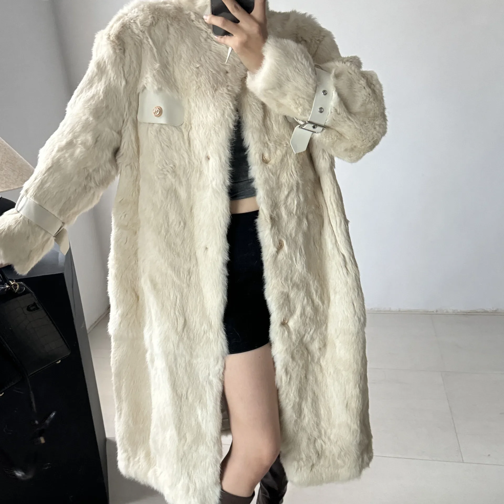 Женское зимнее пальто TINT ERA из искусственного меха