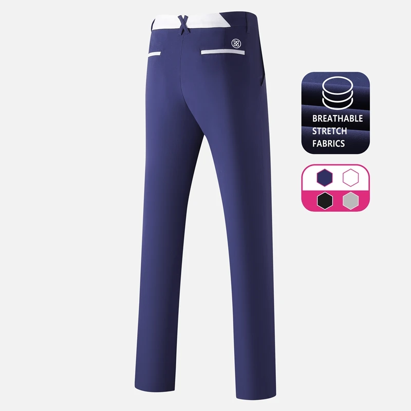 2023 Men's Pants Golf Pants Korean Brand  Elastic Breathable Comfortable Non-Ironing Outdoor Sports Casual High-QualityTrouse