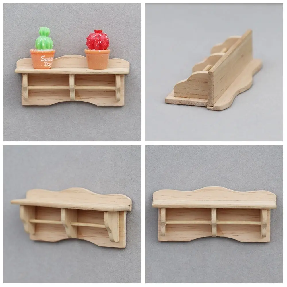 Деревянная стойка для хранения кукольного домика миниатюрная 1:12 миниатюрный
