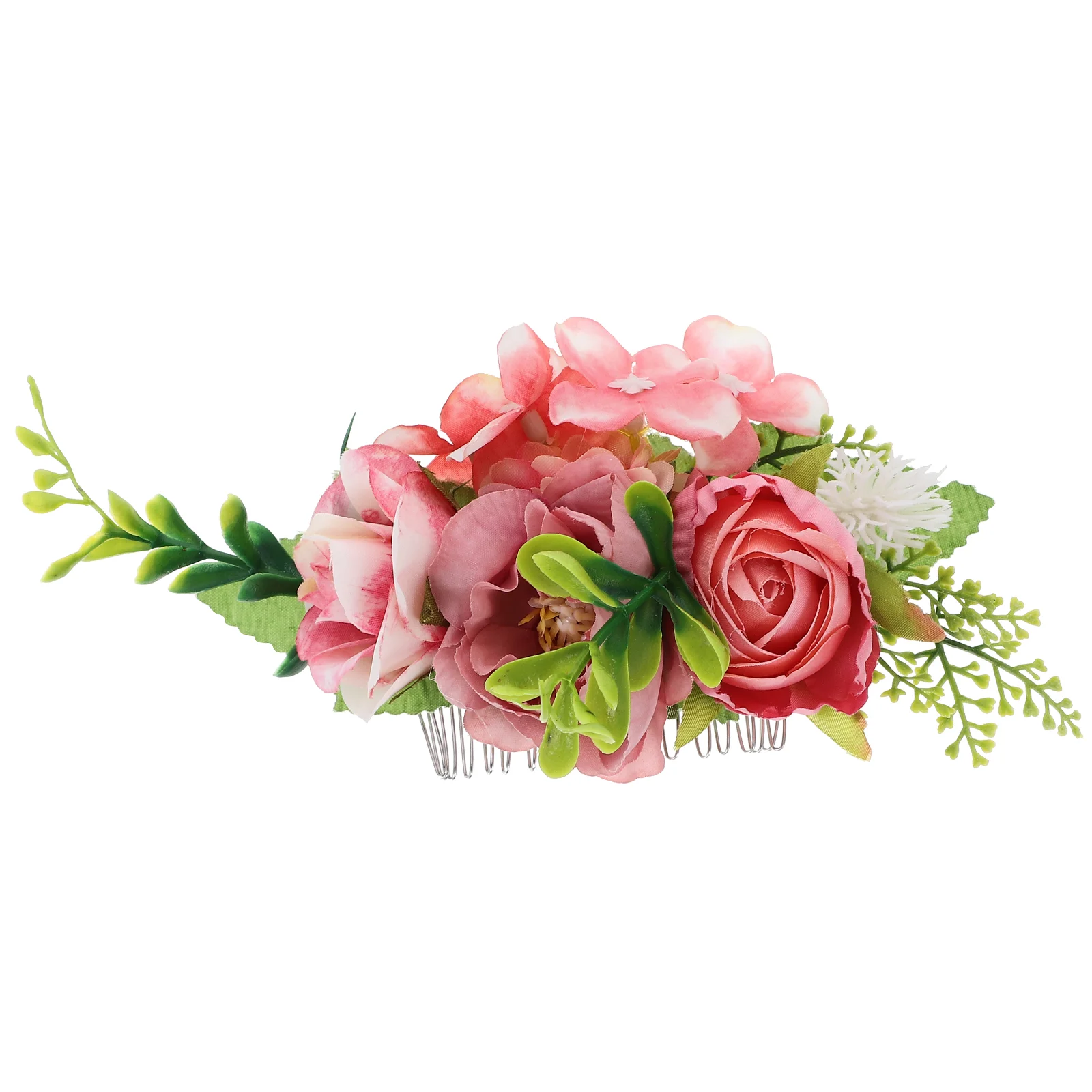 

Flower Hair Accessories Side Comb Clips Women Combs Metal Decorative Slides Seaside Resort