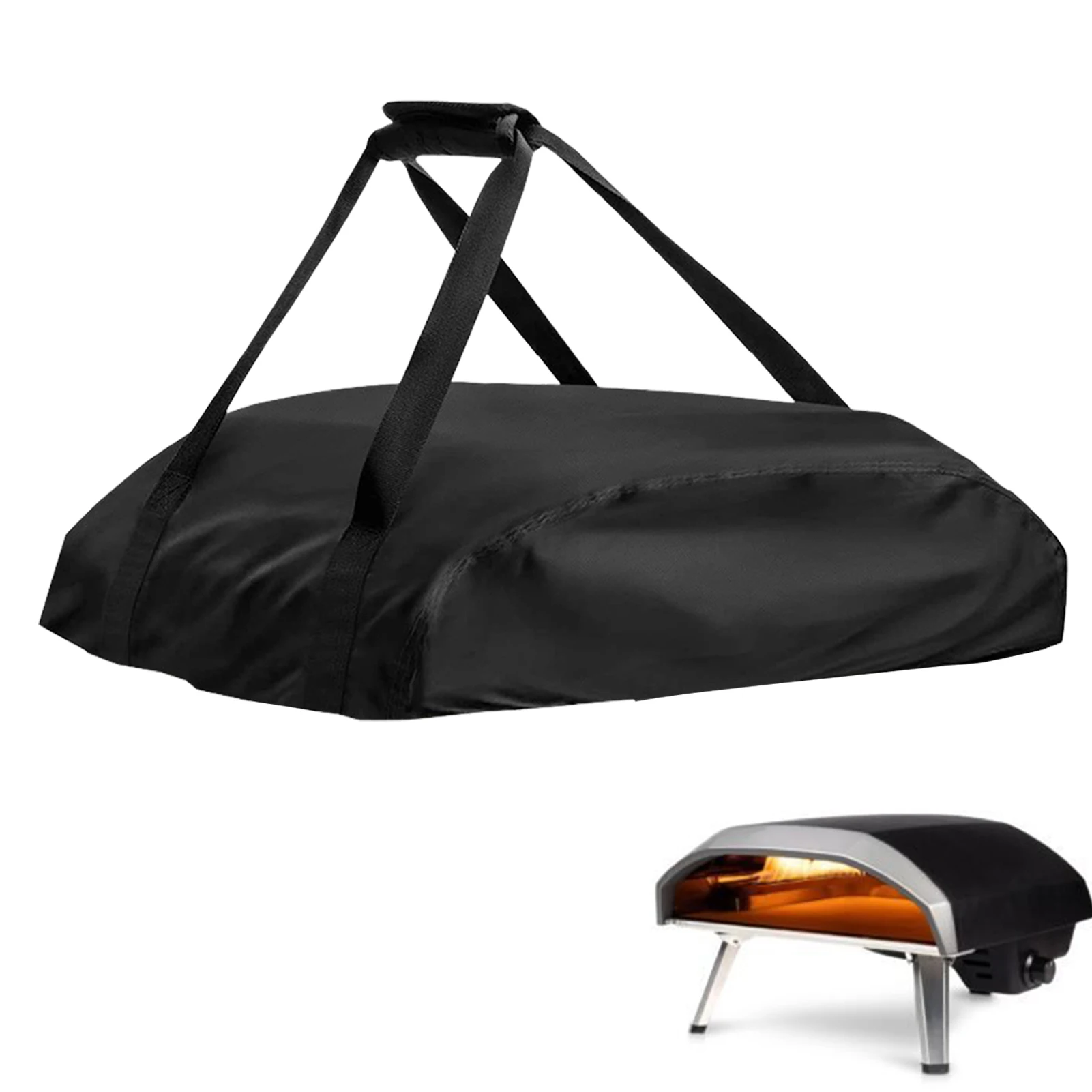 

Pizza Oven Grill Cover Portable Carry Pizza Oven Cover Camping Pizza Cover With 2 Adjustable Webbing Bindings