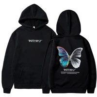 2022 men hip hop sweatshirt hoodie color butterfly streetwear harajuku pullover hoodie warm fleece winter autumn woman hoodie