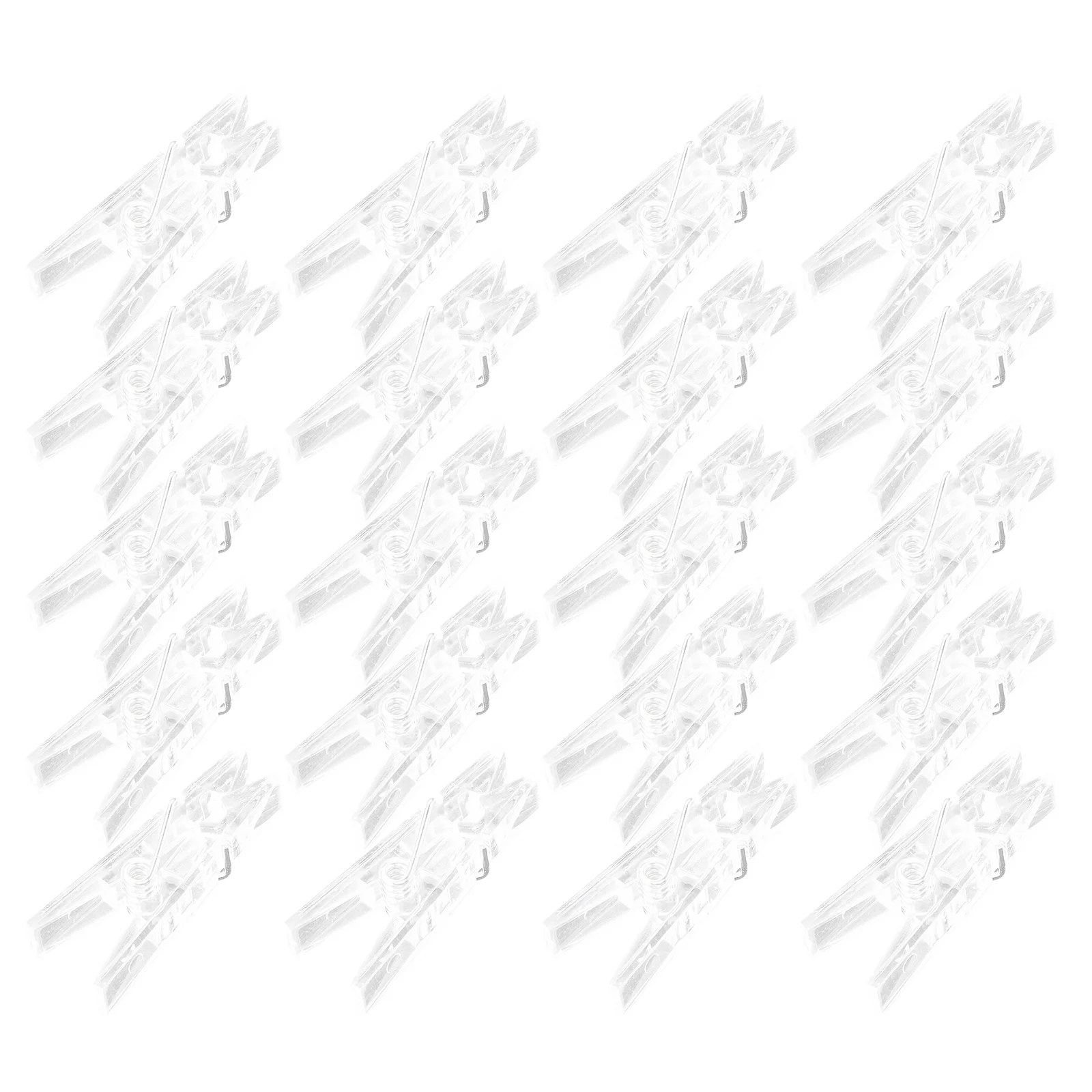 

100pcs Plastic Lamp String Clamp Decorative Photo Clip Transparent Note Clip