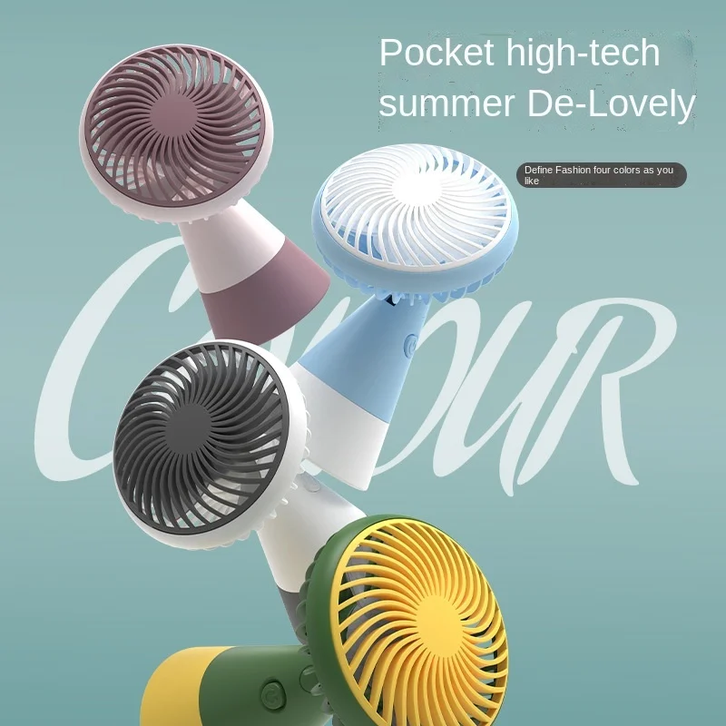 

Folding Windmill Mini Fan USB Rechargeable Small Fan 2022 New Student Desktop Office Mini Handheld Electric Fan