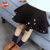 girls knit skirt baby toddler childrens clothing school bottoming princess pleated skirts baby girl knitted skirts korean