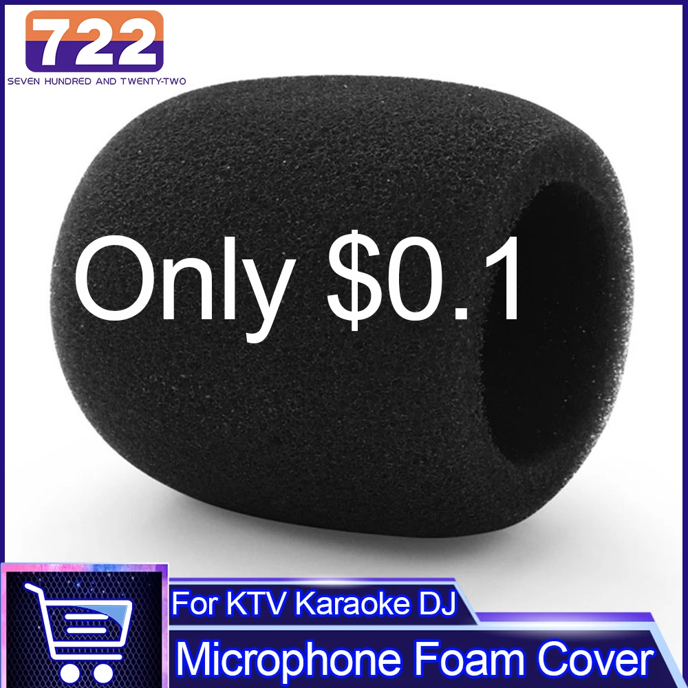 

Черный ручной сценический микрофон, фотофильтр, студийный защитный гриль для KTV, караоке, DJ, 1 шт.