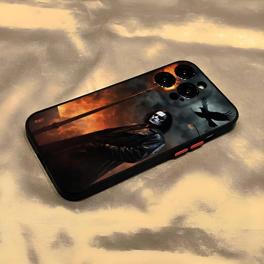 Чехол для телефона Thriller T-THE-C-CROWS IPhone 13 14 15ProMax 16 11 12 Pro Max Mini 8 7 Plus SE2020 XS X XR матовый