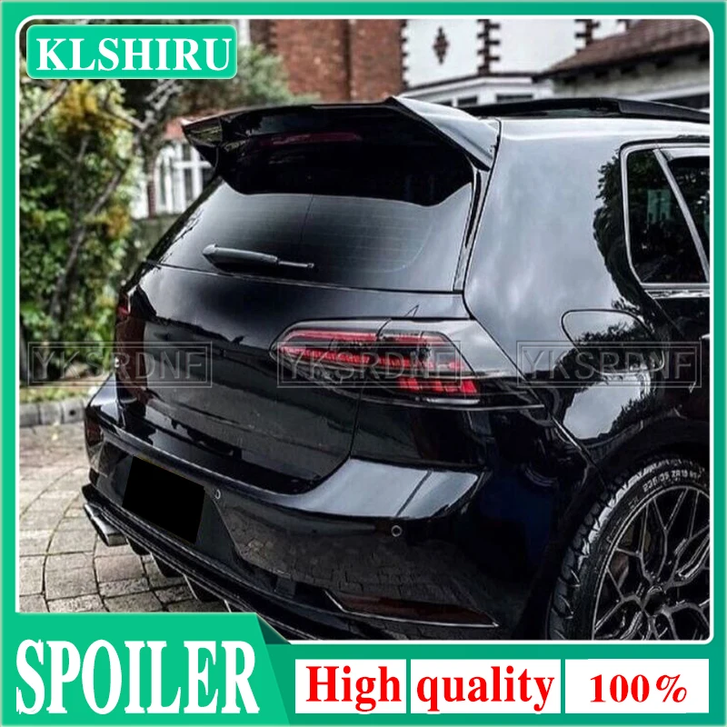 

KLSHIRU ABS CAR REAR WING TRUNK LIP SPOILER FOR Volkswagen GOLF7 MK7 or Rline GTI R 2014 2015 2016 2017 2018 OSIR Style