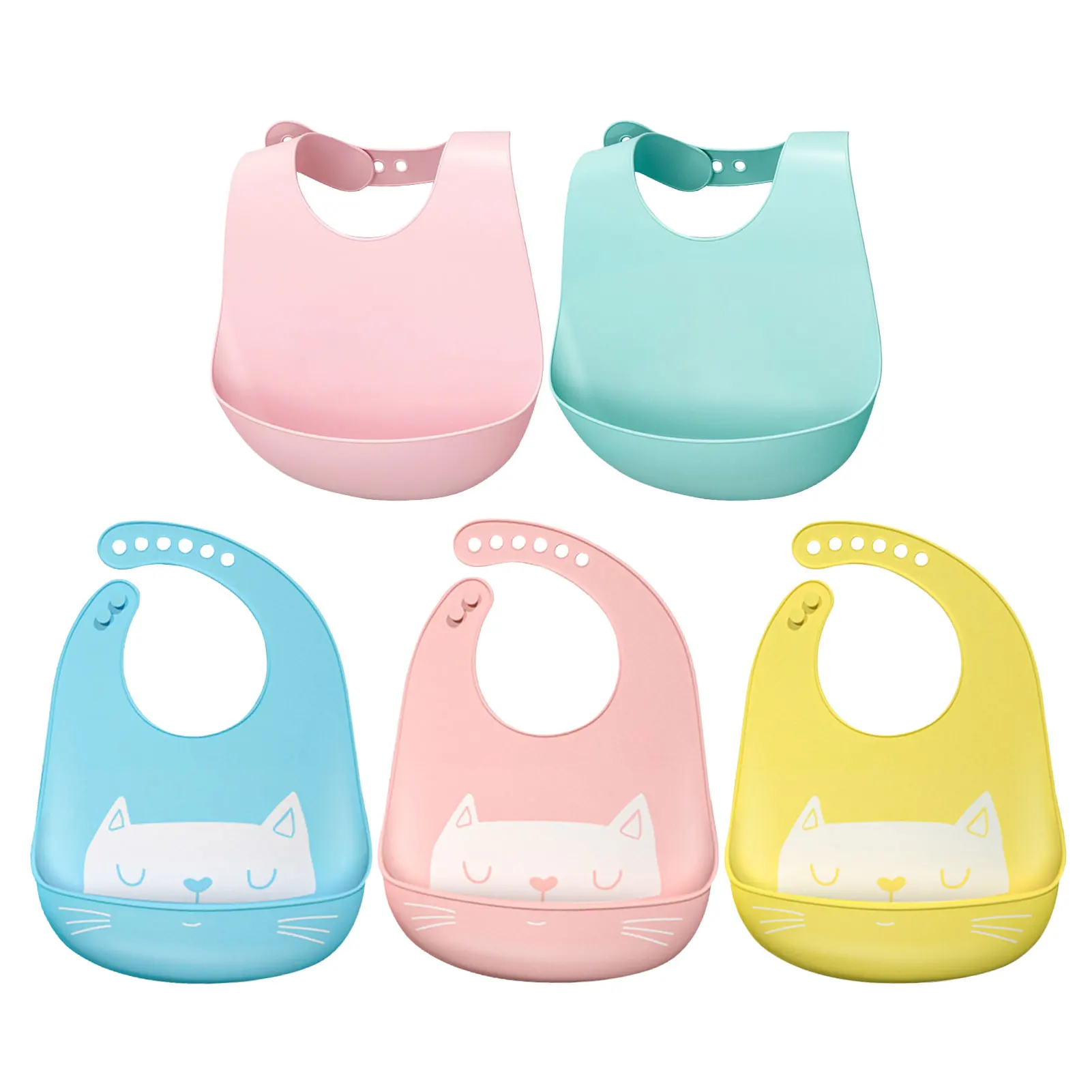 

Силиконовый слюнявчик для детей, водонепроницаемый слюнявчик, Слюнявчики, мультяшный мягкий съедобный нагрудник для кормления новорожден...