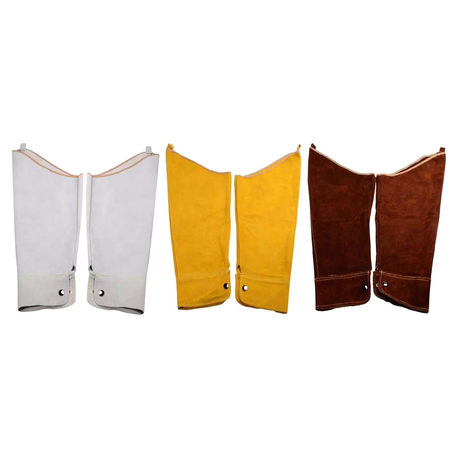 

60cm Long Welding Sleeves Heat Resistant W/ Elastic Cuff Arm Guard Artificial Leather Welder Protective Supplies
