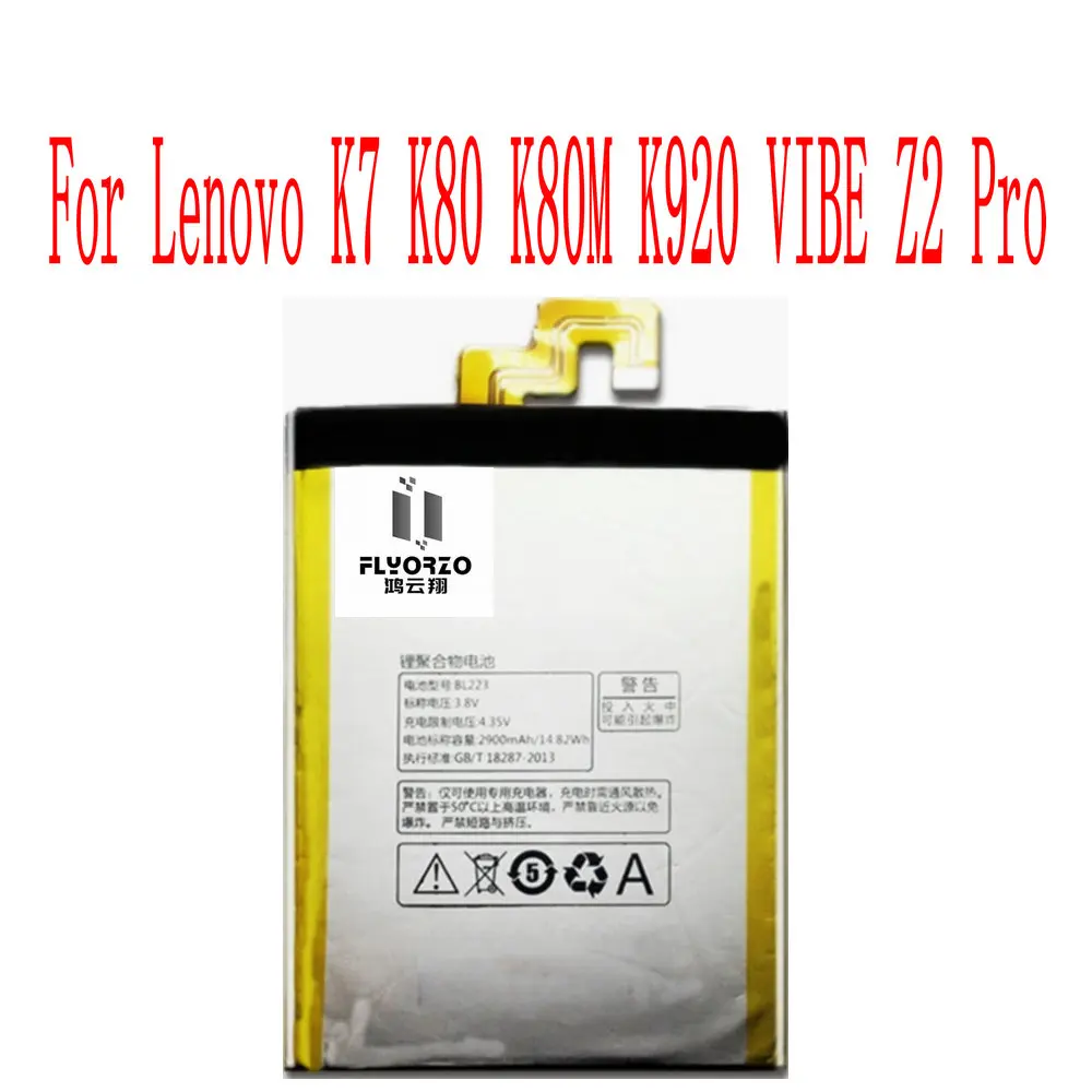 High Quality 3900mAh BL223 Battery For Lenovo K7 K80 K80M K920 VIBE Z2 Pro Cell Phone