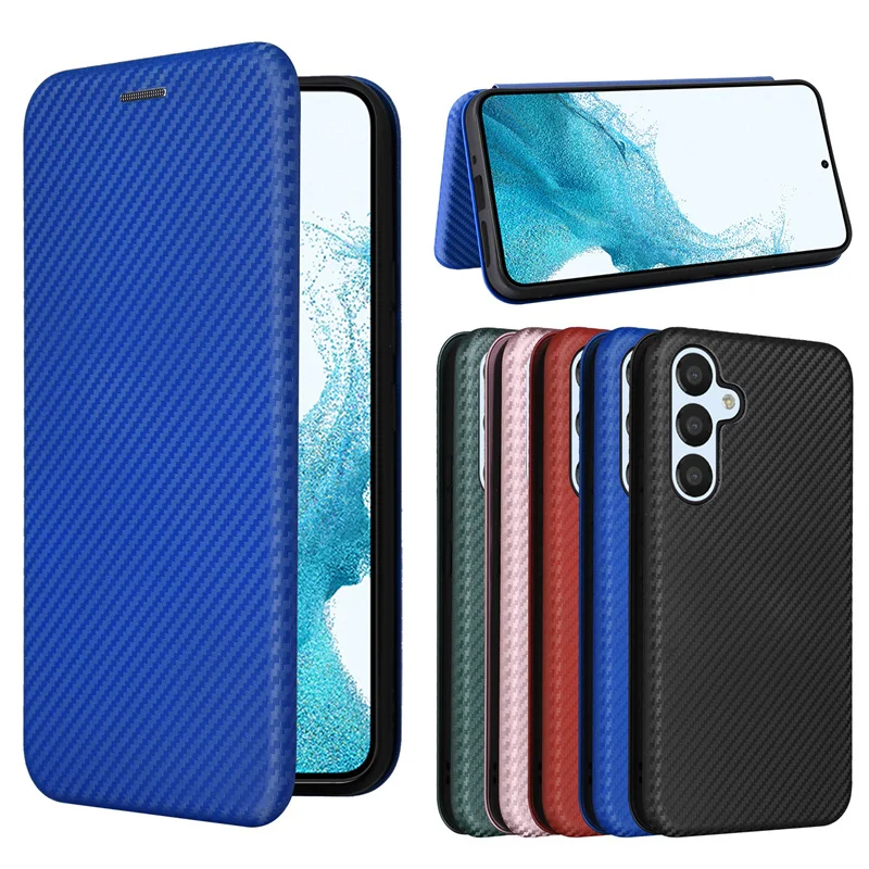 Чехол-книжка из углеродного волокна для Samsung Galaxy A54