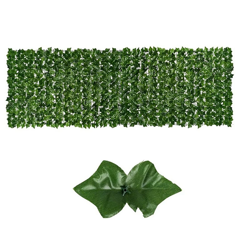 

3X Artificial Sweet Potato Leaf Privacy Fence Artificial Hedge Fence Decoration, Suitable For Outdoor Decoration, Garden