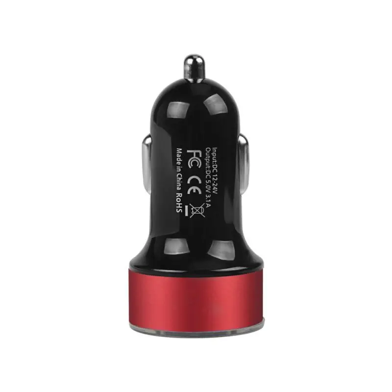 

Автомобильное зарядное устройство для прикуривателя, смартфона, USB-адаптер, зарядное устройство для мобильного телефона, двойной USB-цифровой дисплей, вольтметр, быстрая зарядка